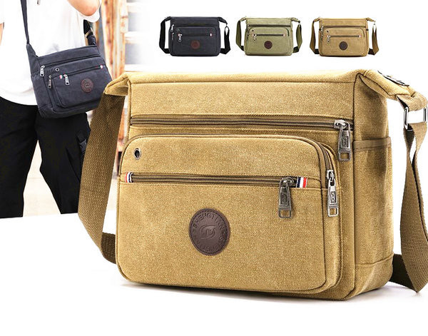 Muška platnena torba preko ramena