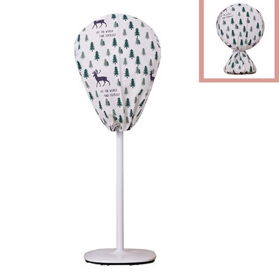 Kryt na elektrický ventilátor z bavlny a ľanu v severskej farbe, univerzálny, stojaci, vertikálny, odolný voči prachu