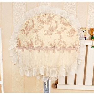 Stojan na elektrický ventilátor s priemerom 45-50 cm, sada dekoratívnych čipkovaných prachotesných krytov na elektrický ventilátor