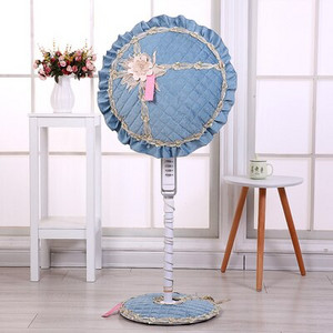 Stojan na elektrický ventilátor s priemerom 45-50 cm, sada dekoratívnych čipkovaných prachotesných krytov na elektrický ventilátor