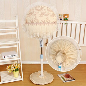 Stojan na elektrický ventilátor s priemerom 45-50 cm, sada dekoratívnych čipkovaných prachotesných krytov na elektrický ventilátor