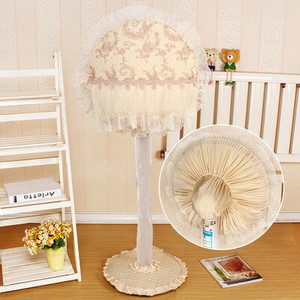 Stojan na elektrický ventilátor s priemerom 45-50 cm, sada dekoratívnych čipkovaných prachotesných krytov na elektrický ventilátor