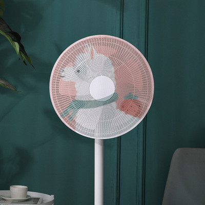 Roztomilý potlačený elektrický stojan na ventilátor, sieťový kryt na prsty pre deti, bezpečnostná sieťovina, priehľadný kryt mini ventilátora pre deti...
