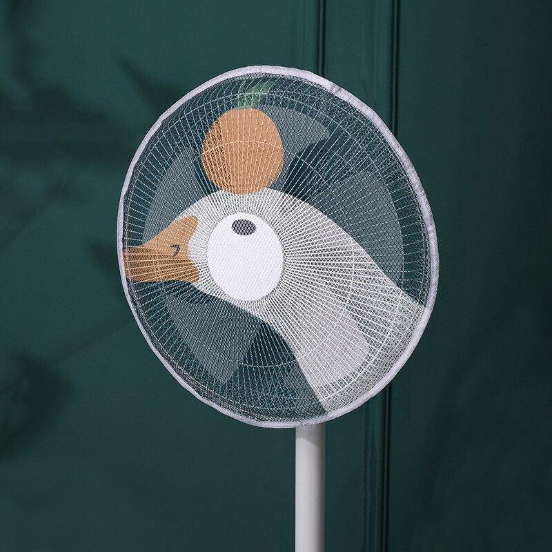 Roztomilý potlačený elektrický stojan na ventilátor, sieťový kryt na prsty pre deti, bezpečnostná sieťovina, priehľadný kryt mini ventilátora pre deti...