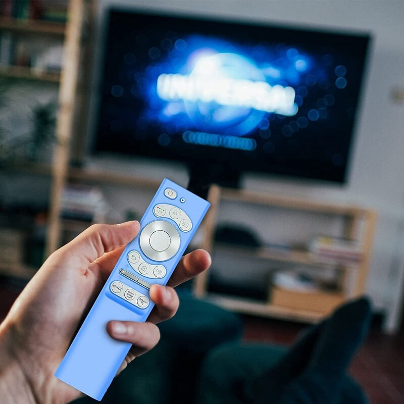 Ochranné puzdro s 2 ks pre diaľkový ovládač televízora Samsung série BN59-01357, protišmykový nárazuvzdorný silikónový kryt diaľkového ovládača