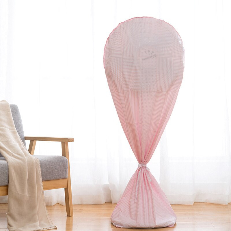 Stojanový elektrický ventilátor s krytom na zips, ochranným vreckom proti prachu pre domácnosť FC106