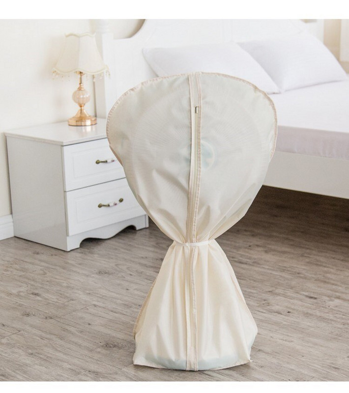 Oxfordský látkový kryt na elektrický ventilátor s okrúhlym obväzom na podlahu, vodotesný, prachotesný, ZH397