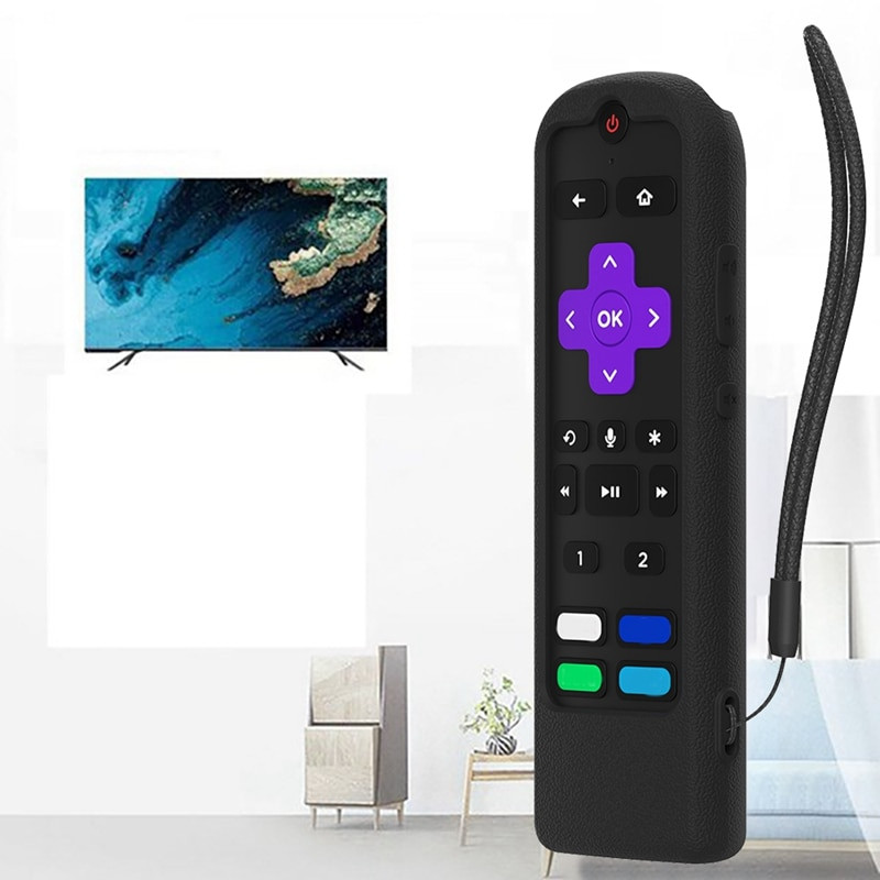 Ochranný kryt diaľkového ovládača SIKAI CASE pre diaľkový ovládač televízora ROKU U8, špeciálny silikónový kryt odolný voči pádu