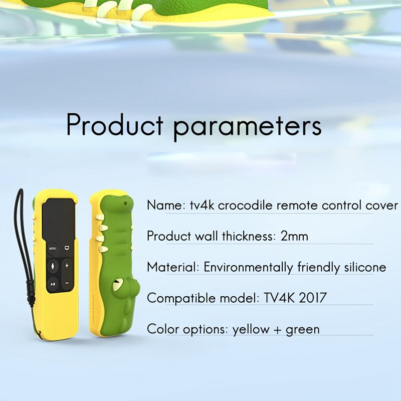 SIKAI CASE apsauginis dangtelis, skirtas Apple TV 4K 2017 nuotolinio valdymo pultui, apsaugantis nuo kritimo silikoninis dangtelis TV5, suderinamas su oro žymomis