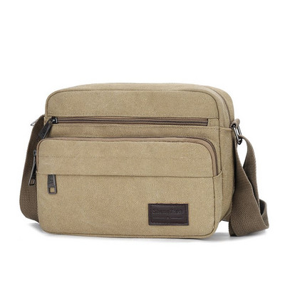 Pánska textilná taška na voľný čas s dlhou nastaviteľnou rukoväťou