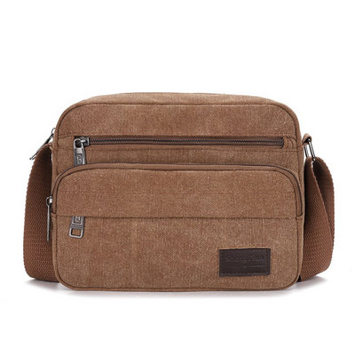 Pánska textilná taška na voľný čas s dlhou nastaviteľnou rukoväťou