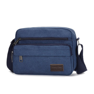 Pánska textilná taška na voľný čas s dlhou nastaviteľnou rukoväťou