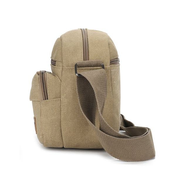 Pánska textilná taška na voľný čas s dlhou nastaviteľnou rukoväťou