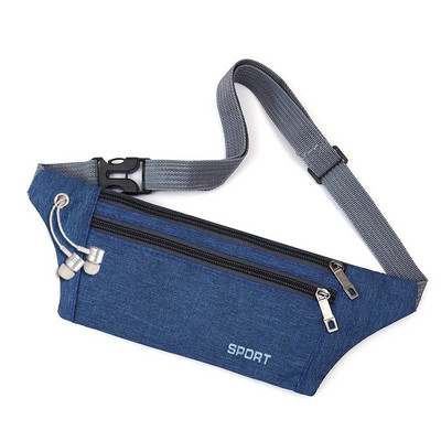 Pánska textilná taška s nápisom a zipsom