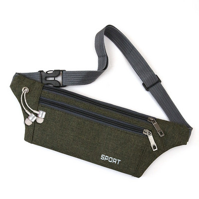 Pánska textilná taška s nápisom a zipsom