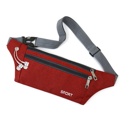 Pánska textilná taška s nápisom a zipsom