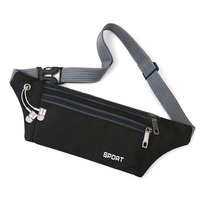 Pánska textilná taška s nápisom a zipsom