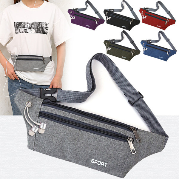 Pánska textilná taška s nápisom a zipsom