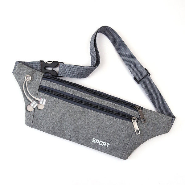 Pánska textilná taška s nápisom a zipsom