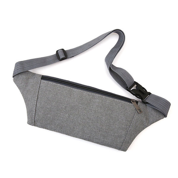 Pánska textilná taška s nápisom a zipsom