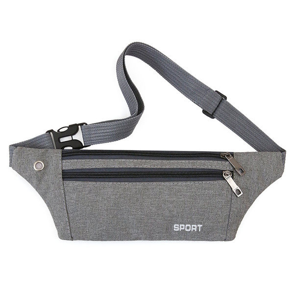 Pánska textilná taška s nápisom a zipsom