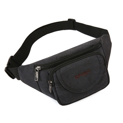 Naujo modelio tekstilinė rankinė vyrams su užrašu ir užtrauktuku