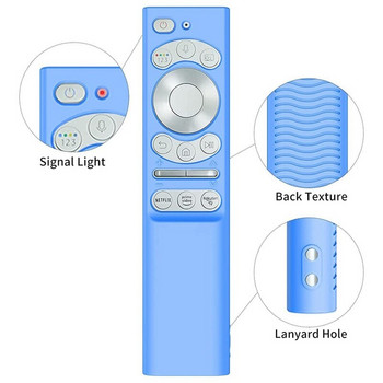 Προστατευτική θήκη 2 συσκευασιών για τηλεχειριστήριο τηλεόρασης Samsung BN59-01357 Αντιολισθητικό κάλυμμα τηλεχειριστηρίου σιλικόνης