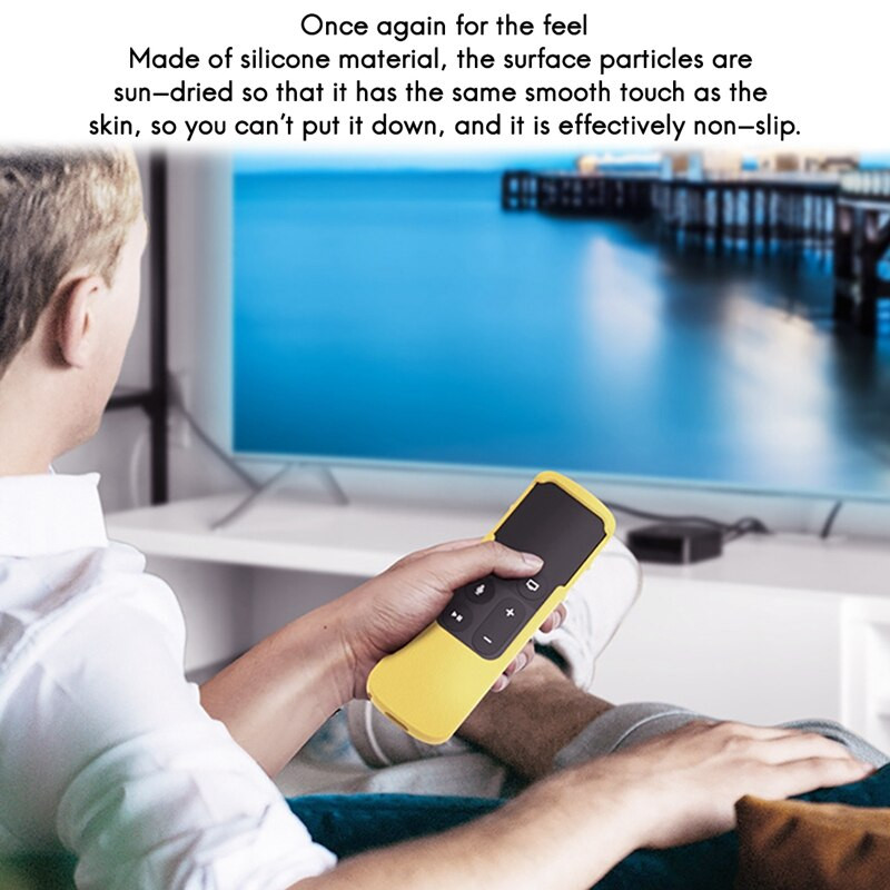 Ochranný kryt AFBC SIKAI pre diaľkové ovládanie Apple TV 4K 2017, silikónový kryt s ochranou proti pádu, kompatibilný s Airtags