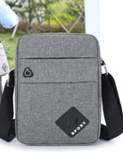 Pánska ležérna textilná taška s potlačou a zipsom