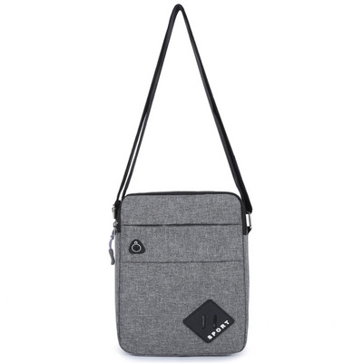 Pánska ležérna textilná taška s potlačou a zipsom