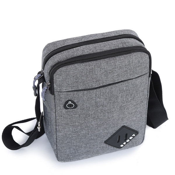 Pánska ležérna textilná taška s potlačou a zipsom