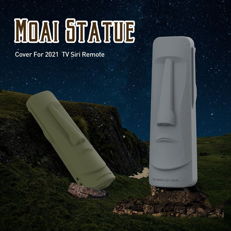 Puzdro SIKAI pre Apple TV 6. generácie 2021, ochranný kryt diaľkového ovládača TV, kompatibilný s Airtag, ochrana proti pádu