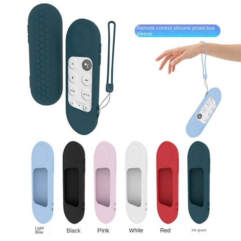 Silikónové puzdro odolné voči poškriabaniu, ochranný kryt pre diaľkový ovládač Google Chromecast TV 2020