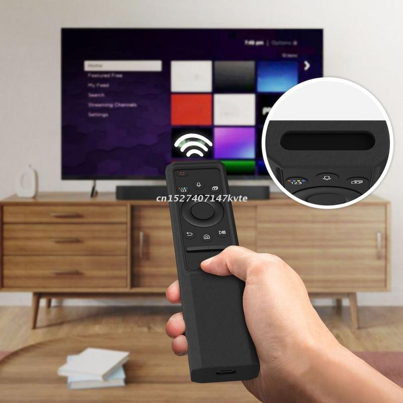 Mīksts silikona aizsargvāciņš Samsung viedtelevizoram BN59-01357A BN59-01357C Saules uzlādes tālvadības pults speciāls aizsargapvalks