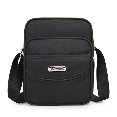 Geanta barbati din panza cu element metalic