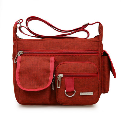 Pánska plátená taška s vreckami na ramene