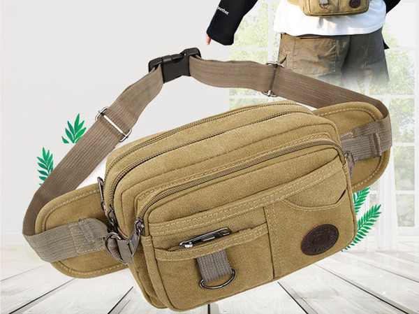 Drobinė vyriška juosmens rankinė