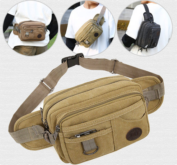 Drobinė vyriška juosmens rankinė