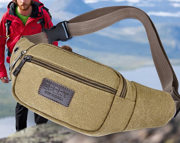 Textilná pánska taška s 3D efektom