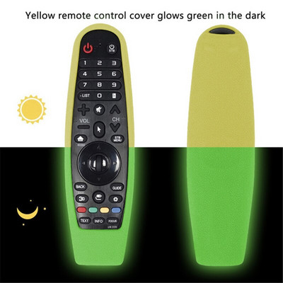 Защитен силиконов калъф за LG TV AN-MR600 650 AN-MR18BA MR19BA Magic Remote Control Cover Удароустойчив миещ се държач за дистанционно управление
