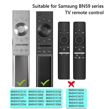 Силиконов калъф за дистанционно управление за Samsung QLED TV Smart TM1990C BN59-01311B BN59-01312B BN59-01311F Удароустойчив капак на контролера