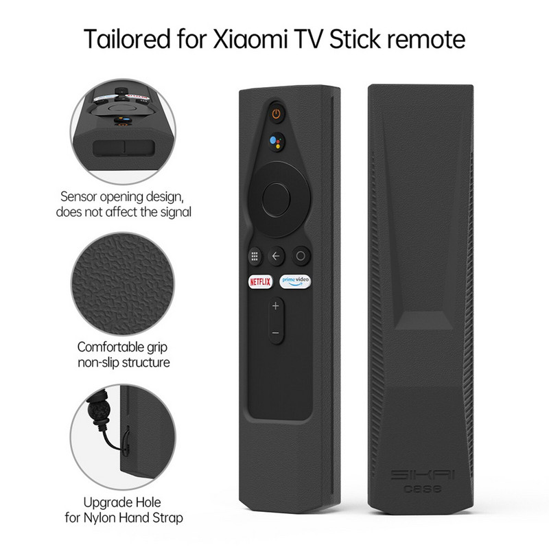 Silikónové ochranné puzdro pre diaľkové ovládanie Mi TV Stick 4k pre diaľkové ovládanie Xiaomi Smart TV, nárazuvzdorný prachotesný kryt, ochranný obal