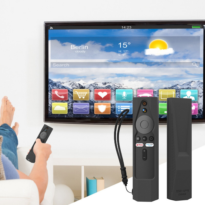 Silikónové ochranné puzdro pre diaľkové ovládanie Mi TV Stick 4k pre diaľkové ovládanie Xiaomi Smart TV, nárazuvzdorný prachotesný kryt, ochranný obal