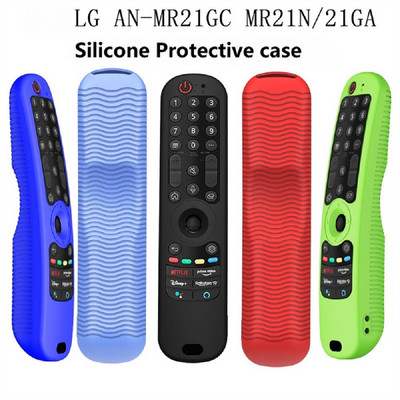 Husă din silicon pentru LG AN-MR21GC MR21N/21GA Husă de protecție colorată, durabilă, pentru telecomandă pentru LG Smart TV, carcasă rezistentă la cădere