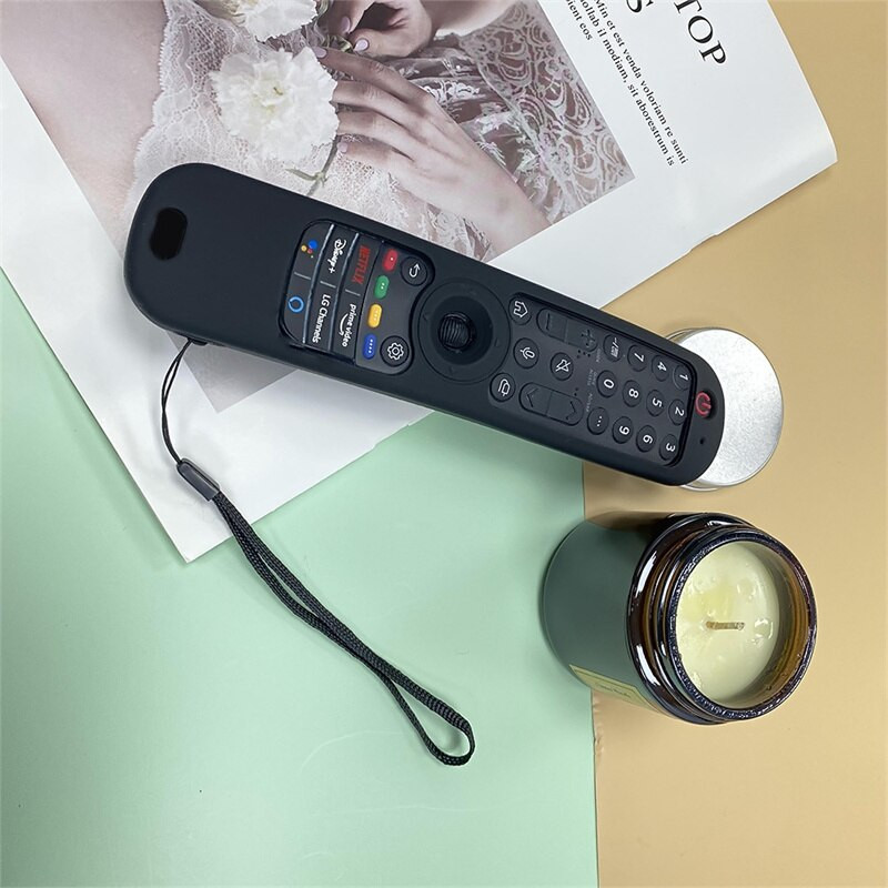 Szilikon tok LG AN-MR21GC MR21N/21GA színes, tartós távirányító védőburkolat LG Smart TV-hez, leejtésbiztos héj