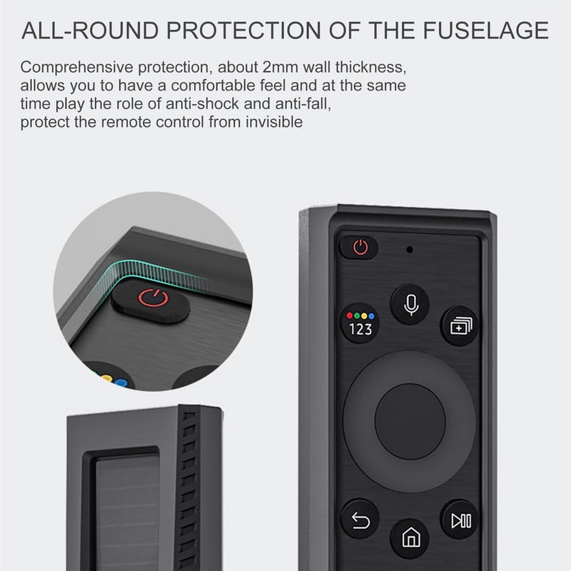 BN59 01386C/01386B/TM2280ETV nuotolinio valdymo pulto dangtelis silikoninis pilnas apsauginis dėklas su diržu, atspariu smūgiams valdiklio dangteliu