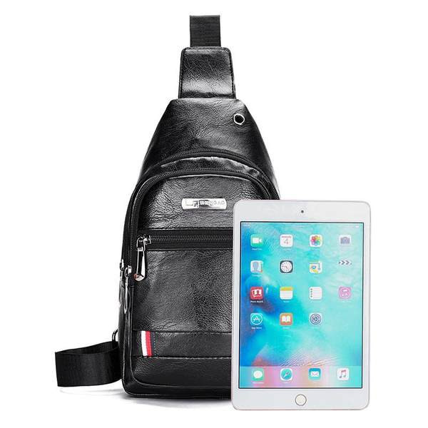 Pánska kožená taška s niekoľkými priehradkami