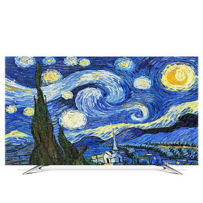 Naujas mados televizoriaus dangtelis Apsauginis dangtelis nuo dulkių LCD kompiuterio monitoriaus apsauga, skirta pakabinti ant sienos staliniam kompiuteriui išlenkto tipo ekranas, minkštas audinys