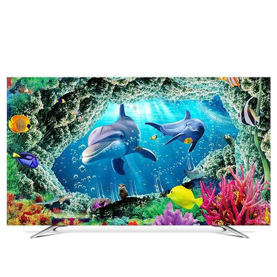 Naujas mados televizoriaus dangtelis Apsauginis dangtelis nuo dulkių LCD kompiuterio monitoriaus apsauga, skirta pakabinti ant sienos staliniam kompiuteriui išlenkto tipo ekranas, minkštas audinys