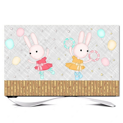 Naujas mados televizoriaus dangtelis Apsauginis dangtelis nuo dulkių LCD kompiuterio monitoriaus apsauga, skirta pakabinti ant sienos staliniam kompiuteriui išlenkto tipo ekranas, minkštas audinys